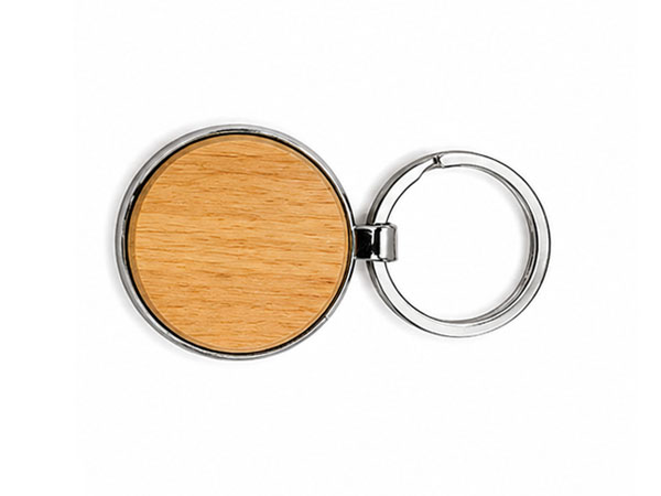 Metal Wooden Keyring KR348