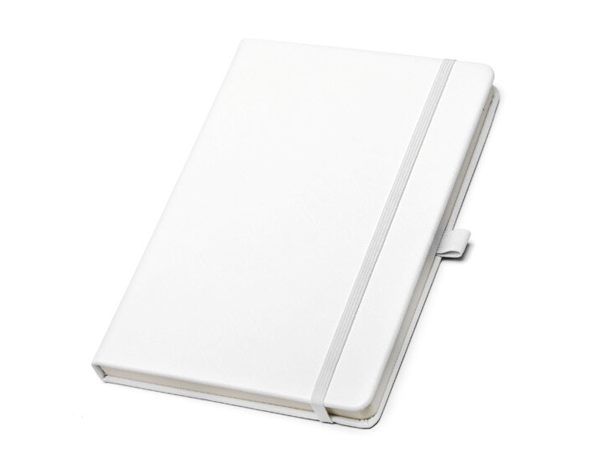 PU Notebook - B5 White 200 Pages