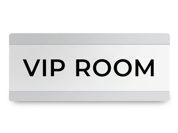 Door Sign Type 4 - 28cm x 12cm Silver