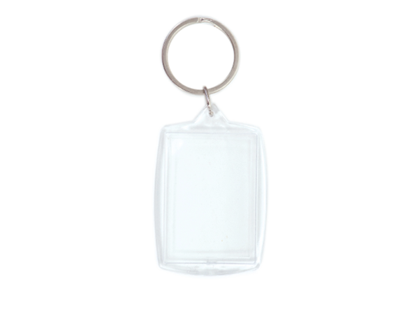 acrylic rectangle small keyrings 